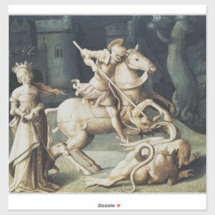 Saint George and the Dragon  Sticker