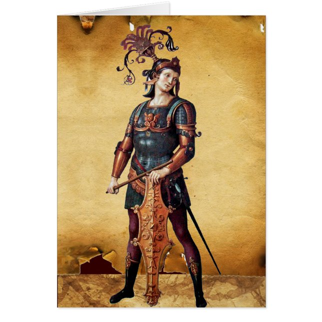 Saint George, Brown Parchment Cards (Front)