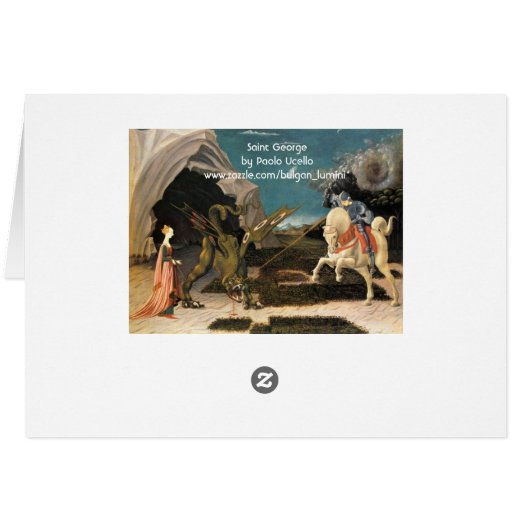 Saint George, Dragon and Princess (Back Horizontal)