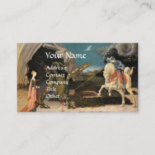 SAINT GEORGE ,DRAGON AND PRINCESS BUSINESS CARD