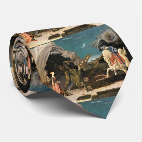 SAINT GEORGE DRAGON AND PRINCESS by Paolo Uccello Neck Tie