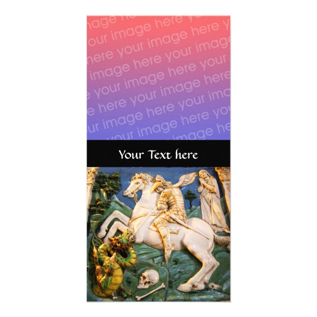 Saint George,Dragon and Princess Card (Front)