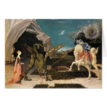 Saint George, Dragon and Princess Card