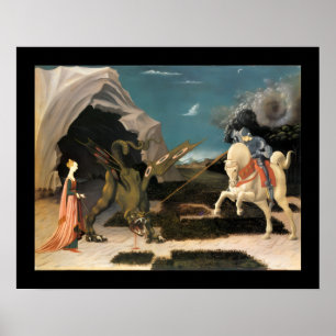 SAINT GEORGE, DRAGON AND PRINCESS POSTER