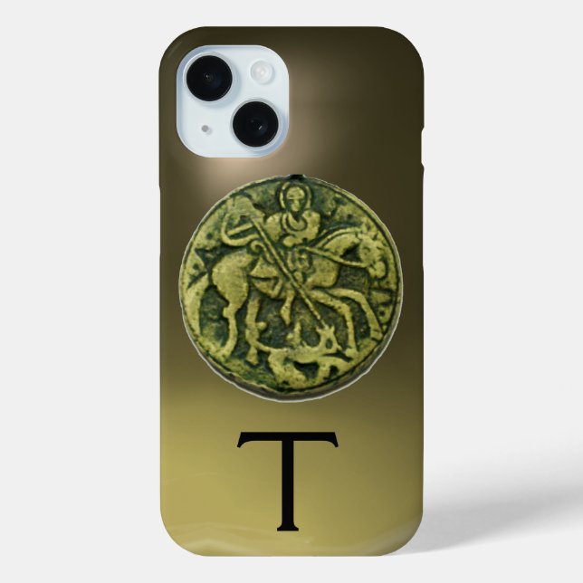 SAINT GEORGE & DRAGON MEDALLION MONOGRAM Agate  Case-Mate iPhone Case (Back)