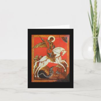 Saint George & Dragon Note Cards by debinSC at Zazzle