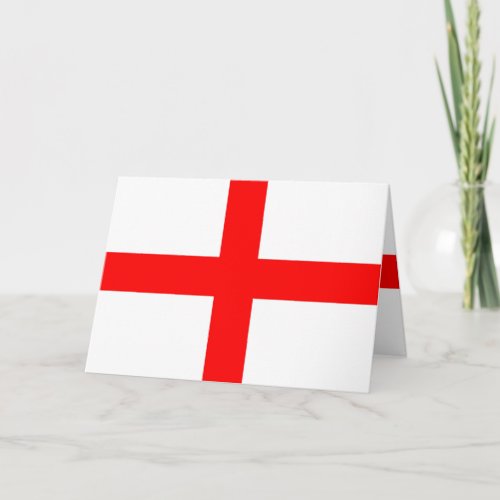 Saint George Flag of England Card