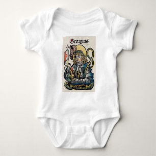 Saint George from the Nuremberg Chronicle Baby Bodysuit