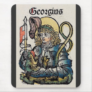 Saint George from the Nuremberg Chronicle Mouse Pad