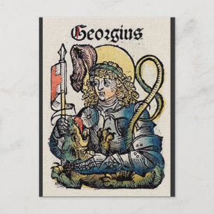 Saint George from the Nuremberg Chronicle Postcard