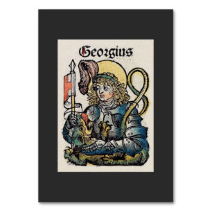 Saint George from the Nuremberg Chronicle Table Number