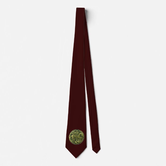 SAINT GEORGE ,green brown Neck Tie (Front)
