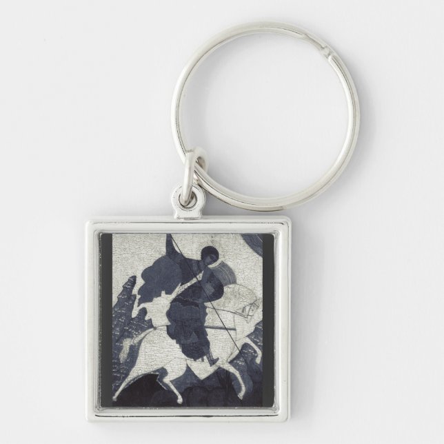 Saint George Killing the Dragon Keychain (Front)