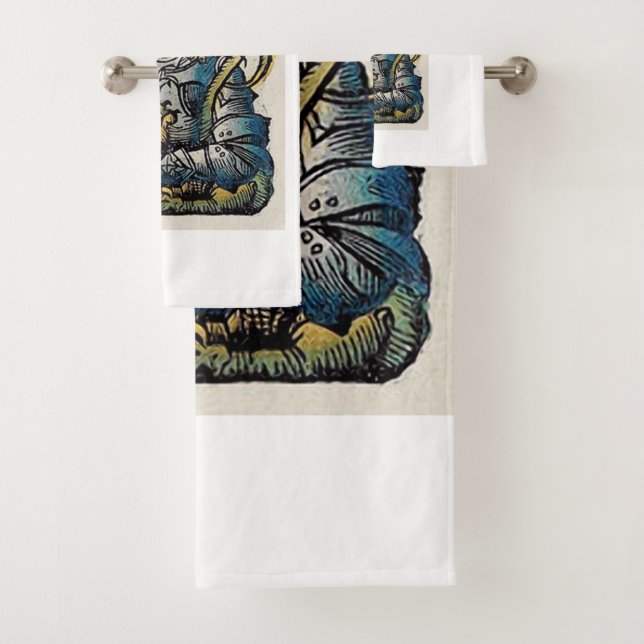 Saint George Patron of England Bath Towel Set (Insitu)