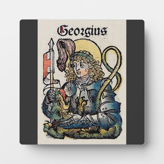 Saint George Patron of England Plaque (Front)