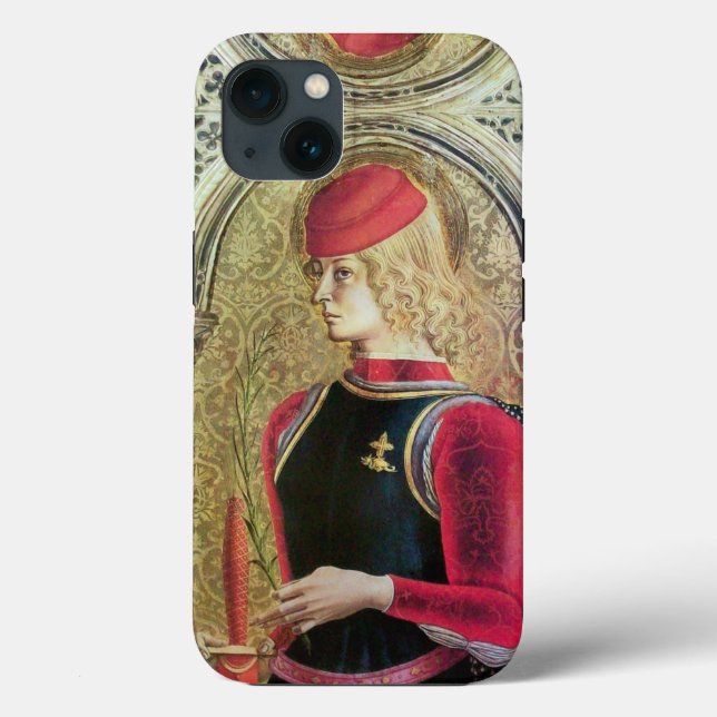 SAINT GEORGE PORTRAIT by Carlo Crivelli Case-Mate iPhone Case (Back)