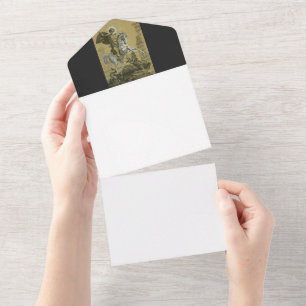 Saint George – Premium "Sunburst Gold" Art All In One Invitation