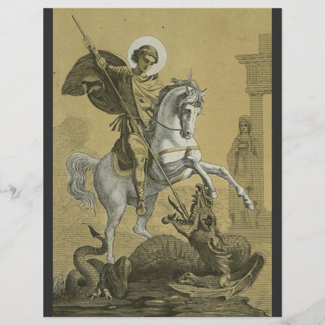 Saint George – Premium "Sunburst Gold" Art Flyer (Front)
