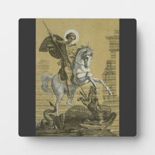Saint George – Premium "Sunburst Gold" Art Plaque