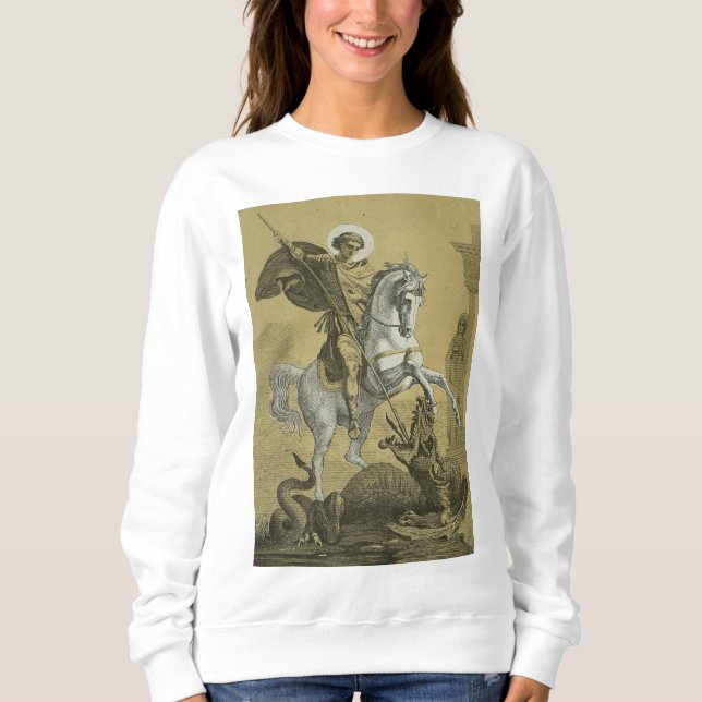 Saint George – Premium "Sunburst Gold" Art Sweatshirt (Front)