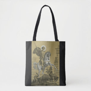 Saint George – Premium "Sunburst Gold" Art Tote Bag