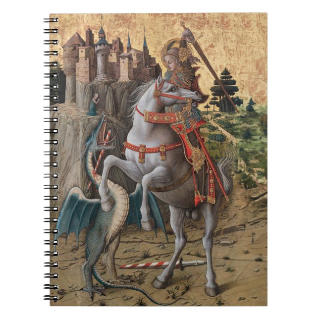 Saint George Slaying Dragon Carlo Crivelli Paintin Notebook (Front)