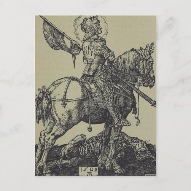 Saint George Slaying the Dragon  Postcard (Front)