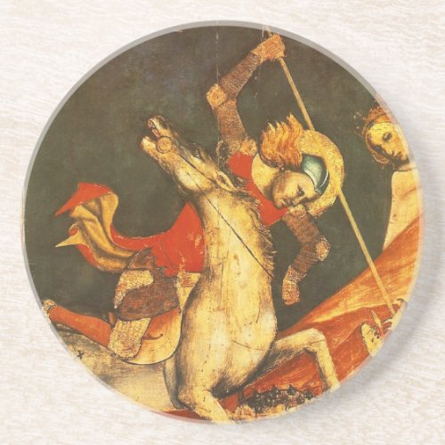 Saint Georges Battle with the Dragon Drink Coaster