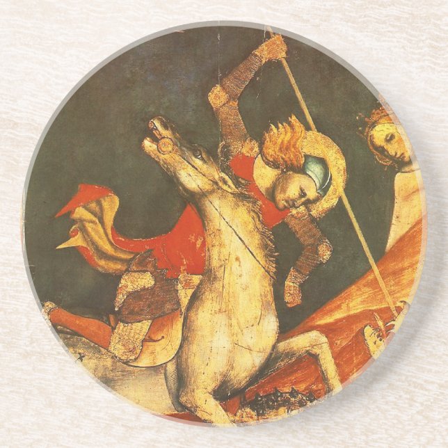 Saint George's Battle with the Dragon Drink Coaster (Front)