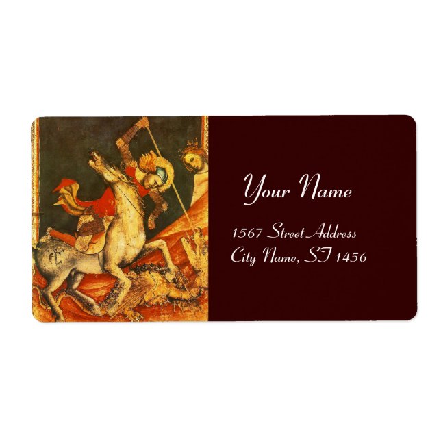 Saint George's Battle with the Dragon Label (Front)