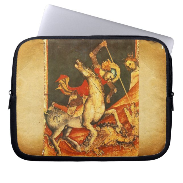 Saint George's Battle with the Dragon Laptop Sleeve (Front)