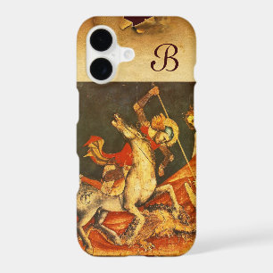 Saint George's Battle with the Dragon Monogram iPhone 17 Case