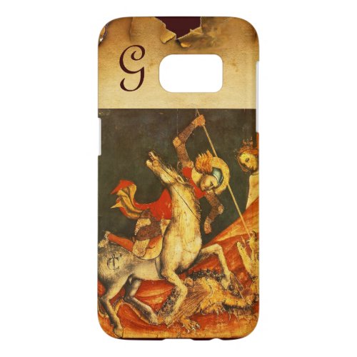 Saint Georges Battle with the Dragon Monogram Samsung Galaxy S7 Case
