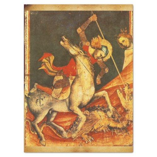 Saint Georges Battle with the Dragon Tissue Paper