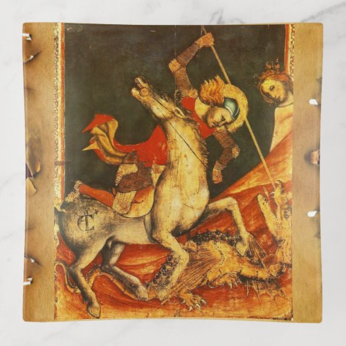 Saint Georges Battle with the Dragon  Trinket Tray