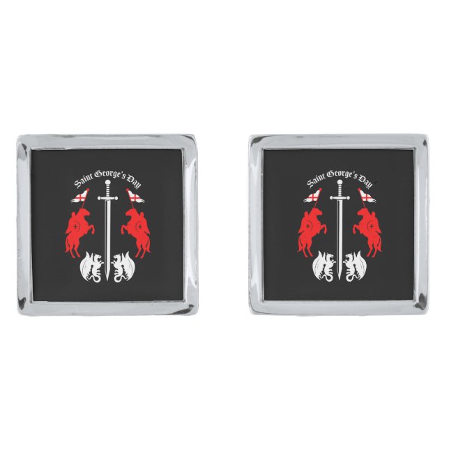 Saint George's Day Cufflinks (Front)