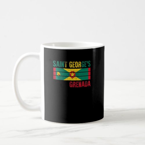 Saint Georges Grenada Flag Mens Womens Kids    Coffee Mug