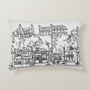 Saint-Germain-des-Pres Paris, France Decorative Pillow
