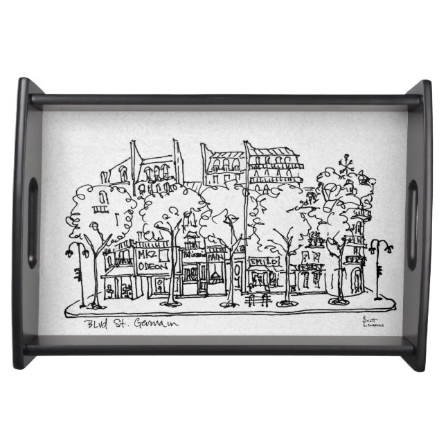 Saint-Germain-des-Pres | Paris, France Serving Tray (Front)