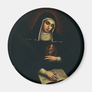 Saint Gertrude the Great German Benedictine Magnet