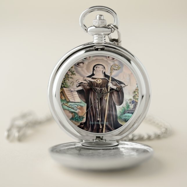 Saint Gertrude the Great Pocket Watch (Inside)