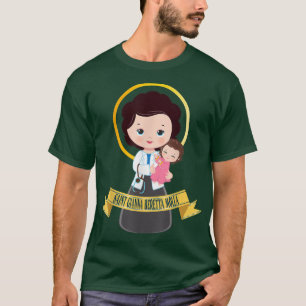 Saint Gianna Beretta Molla Patron Catholic Doctor  T-Shirt