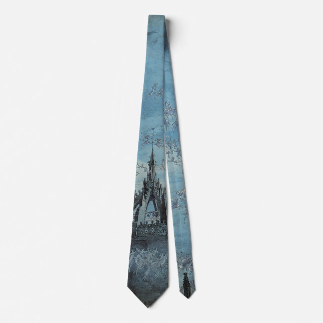 Saint Giles - His Bells by Charles Altamont Doyle Neck Tie (Front)