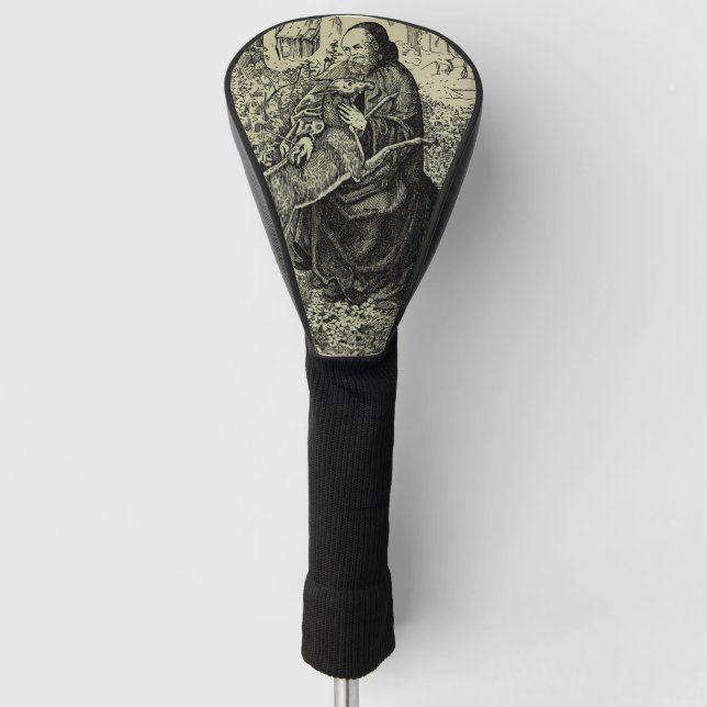 Saint Giles the Hermit Golf Head Cover (Front)