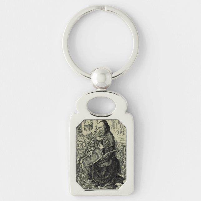 Saint Giles the Hermit Keychain (Front)