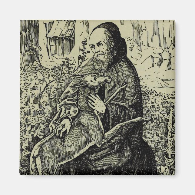 Saint Giles the Hermit Magnet (Front)