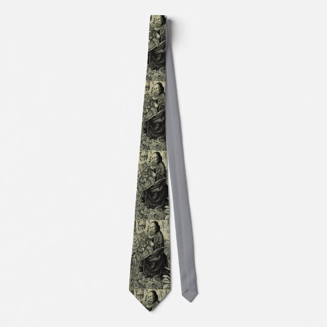 Saint Giles the Hermit Neck Tie (Front)