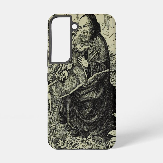 Saint Giles the Hermit Samsung Galaxy Case (Back)