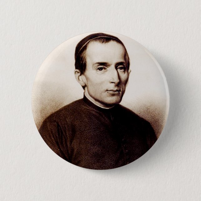 Saint Giuseppe Cafasso Franciscan Priest Button (Front)
