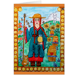 Saint Gobnait (Abigail) of Ireland - Beekeeper Cards
